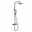 Conjunto grifo de ducha monomando TOSCANA black gun metal de IMEX